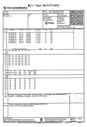 Сертификат на лист нержавеющий 1х1000х2000